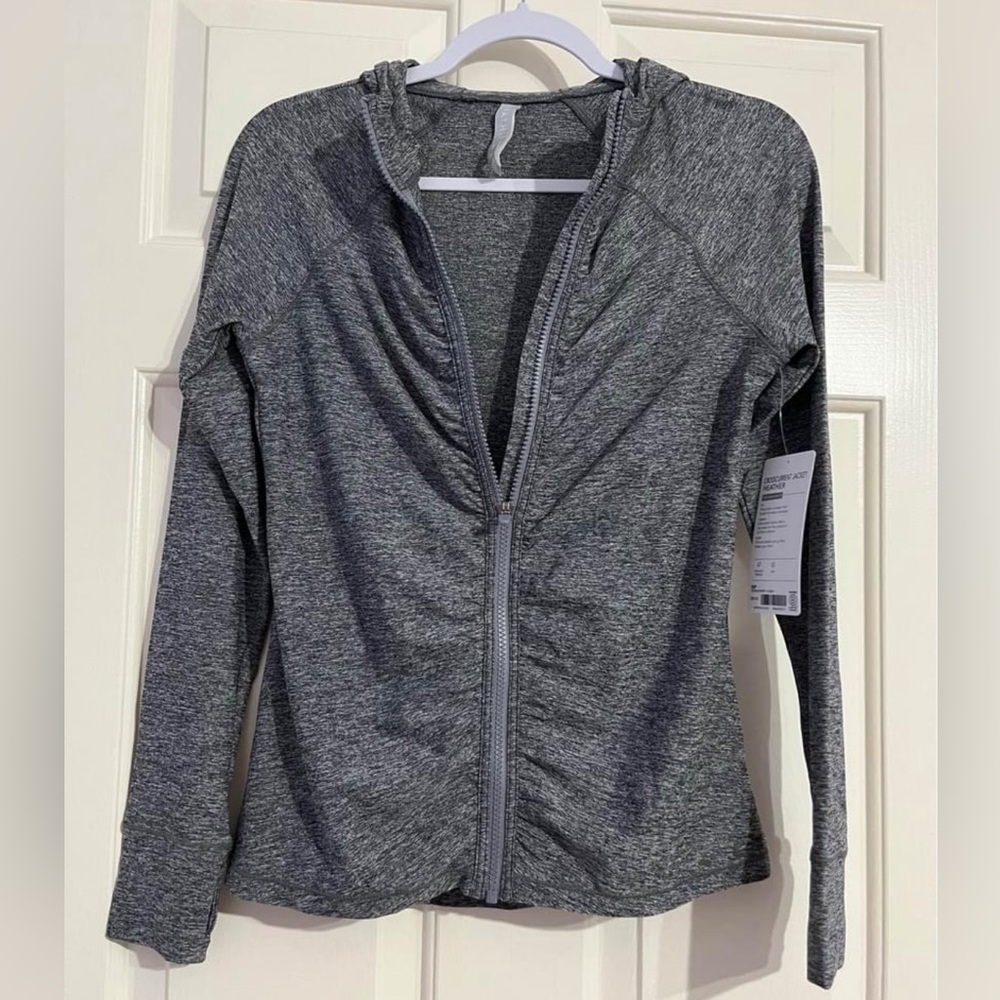 NWT Athleta Crosscurrent jacket in Heather Gray UPF SMALL